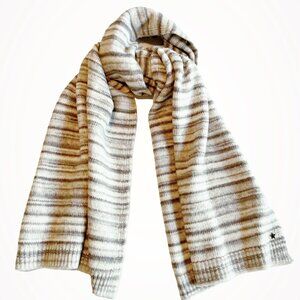 NWT Jocelyn Space Dyed Knit Scarf Grey Stripe